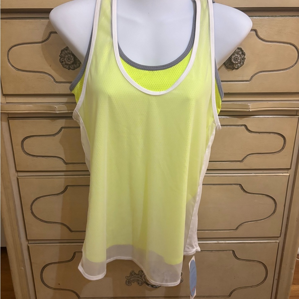 Lucky in Love Neon Yellow Tank Top